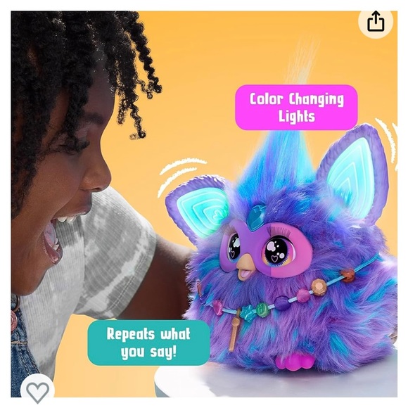 Furby Purple - NIB Interactive Plush Toy - HOT TOY - Picture 3 of 6